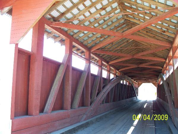 Herline Covered Bridge 38-05-11 Manns Choice Bedford County Pa